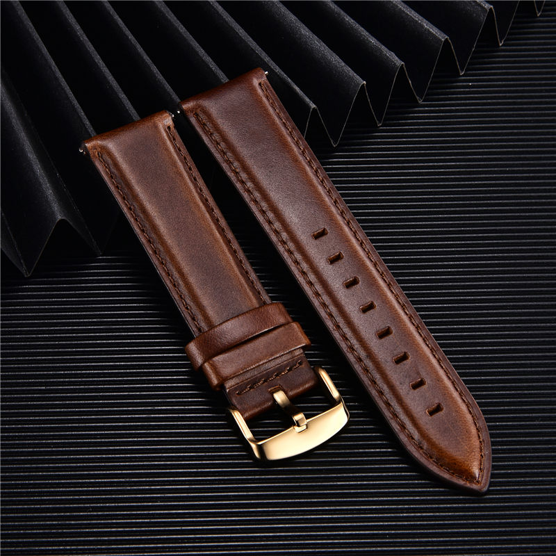 Leather Strap Quick Release - High Quality Genuine Leather Watch Strap