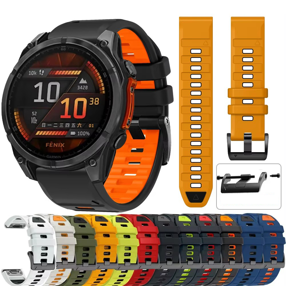 Silicone Watch Band 22Mm - QuickFit 26mm 22mm Silicone Watch Band