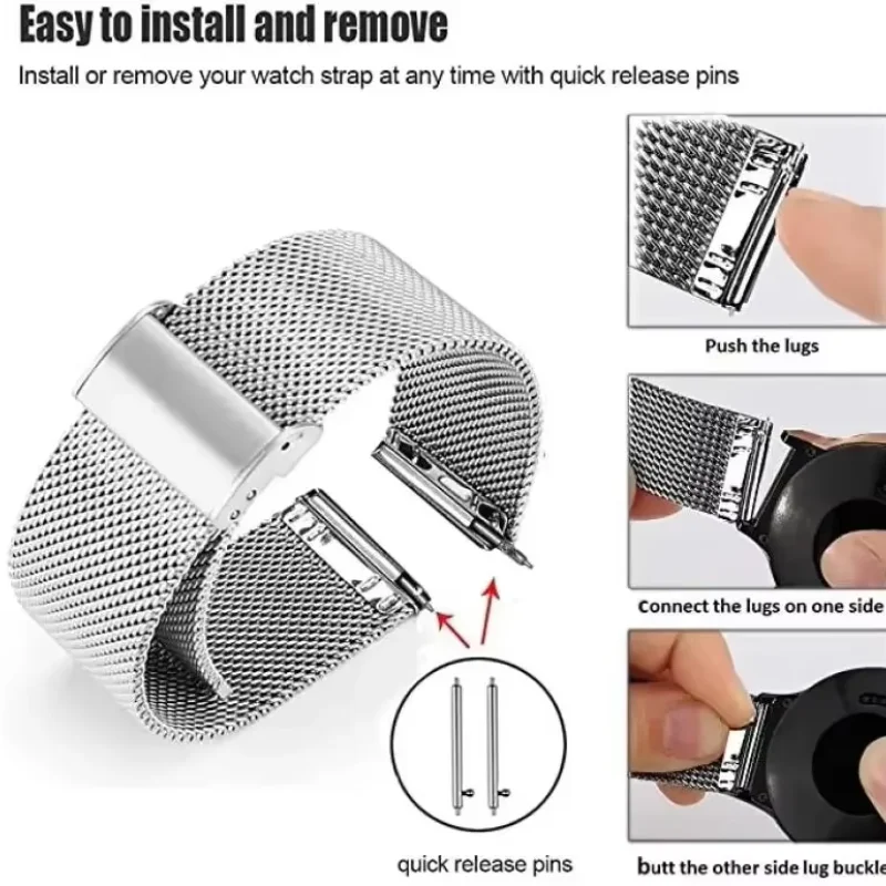 22mm 20mm Mesh Loop For Garmin - Milanese Loop Magnetic review and price