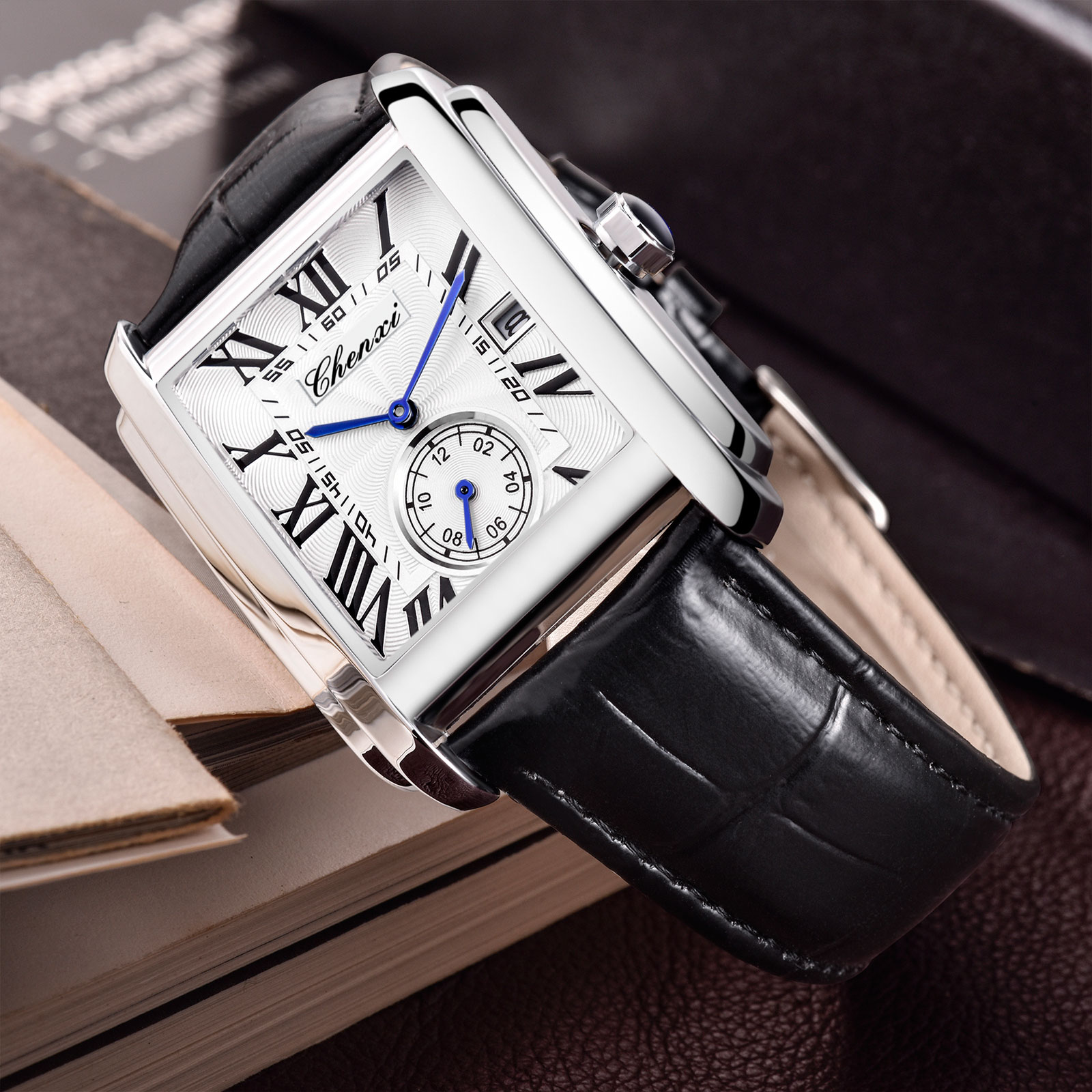 Chenxi 8216 New Fashion Boy Cl - Leather Watch Band Men review and price