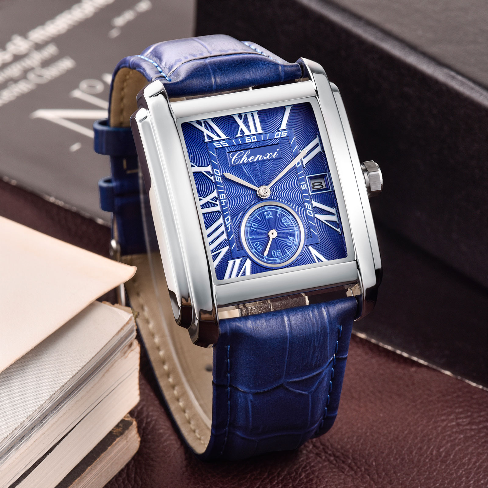 Chenxi 8216 New Fashion Boy Cl - Leather Watch Band Men review and price