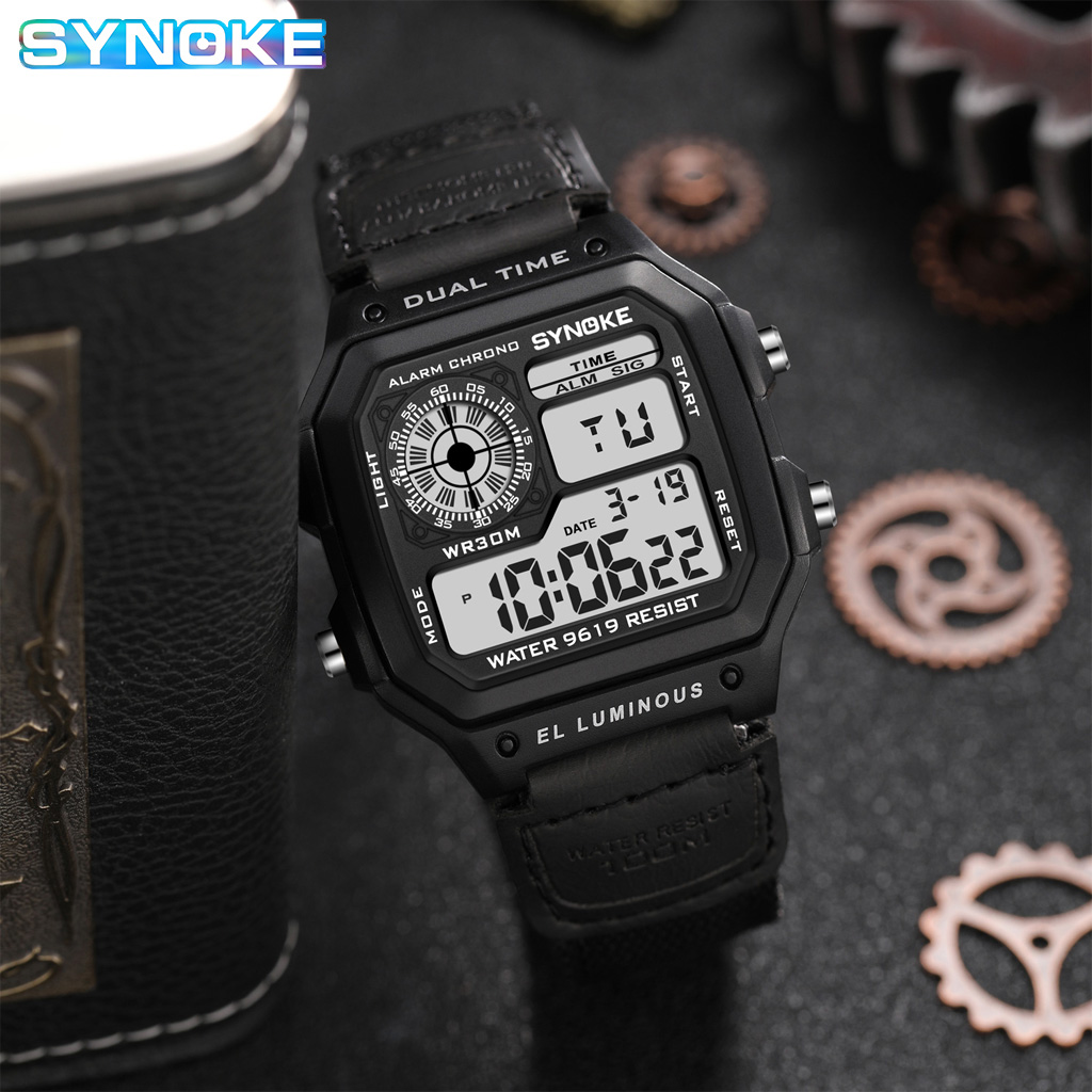Synoke Outdoor Military Digita - Canvas Strap Watch review and price
