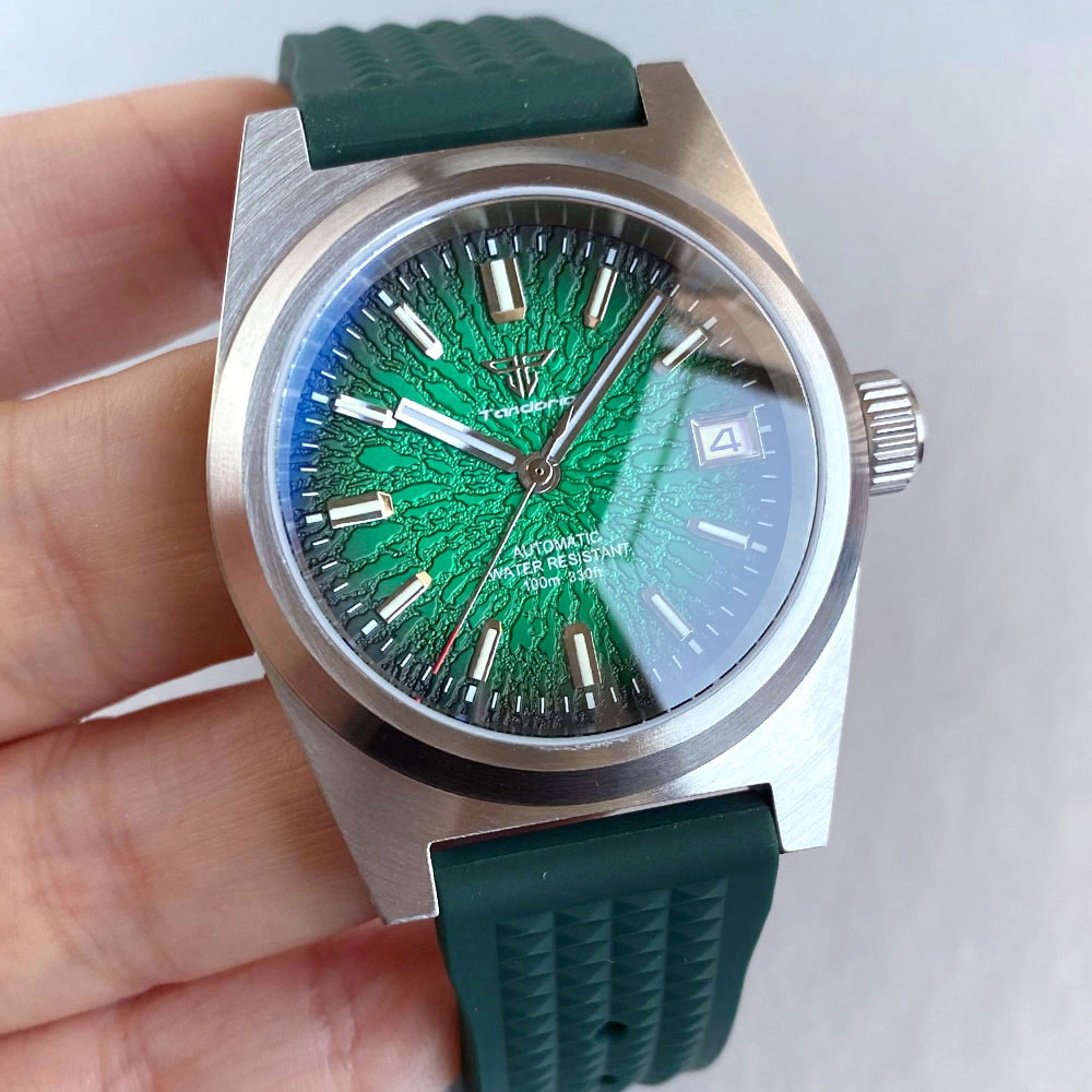 New 38mm Mechanical Watch Men  - Rubber Strap Diver review and price