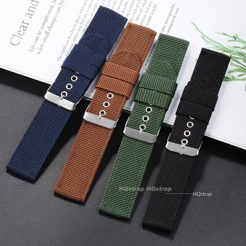 Nylon Watch Strap Brown Green  - Nato Strap Nylon review and price