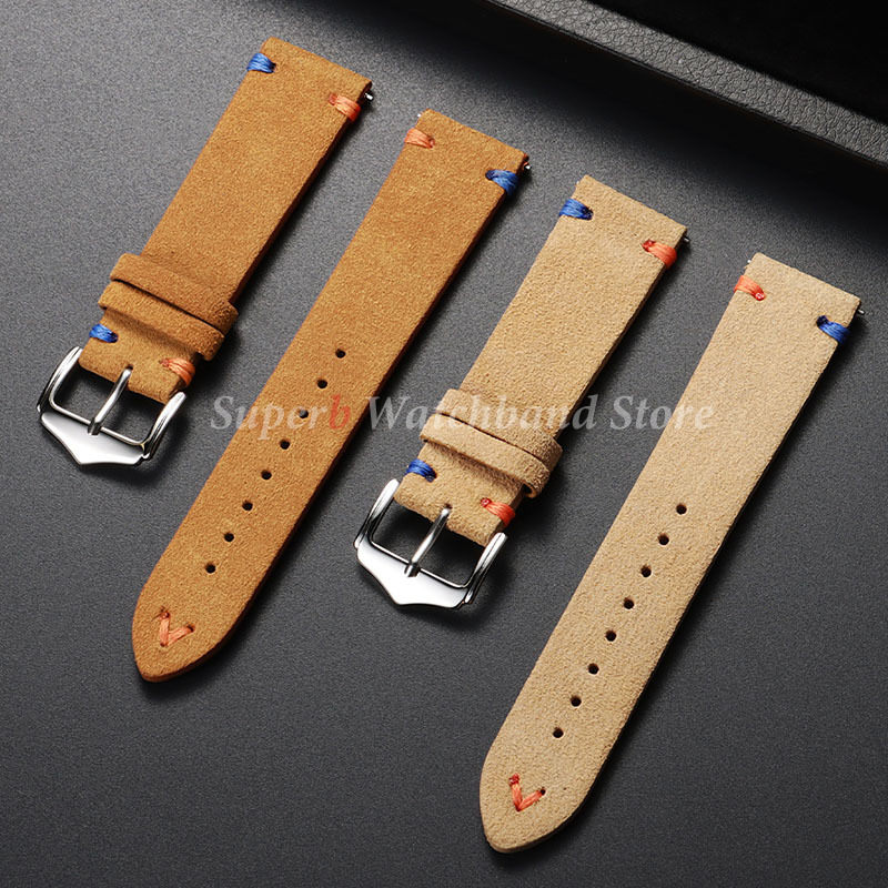 Suede Leather Watch Strap 18mm - Suede Strap Watch review and price