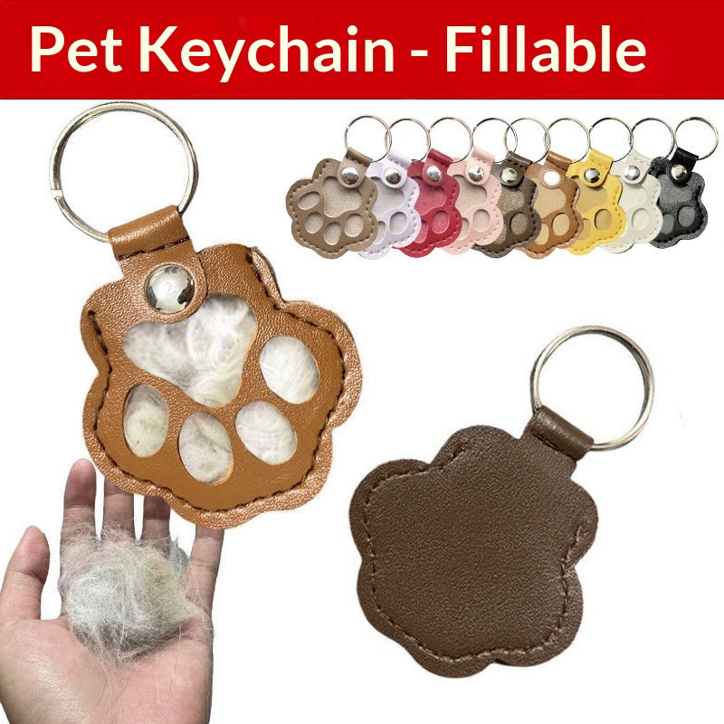 Dog Hair Collector Keychain Le - Leather Strap Quick Release review and price