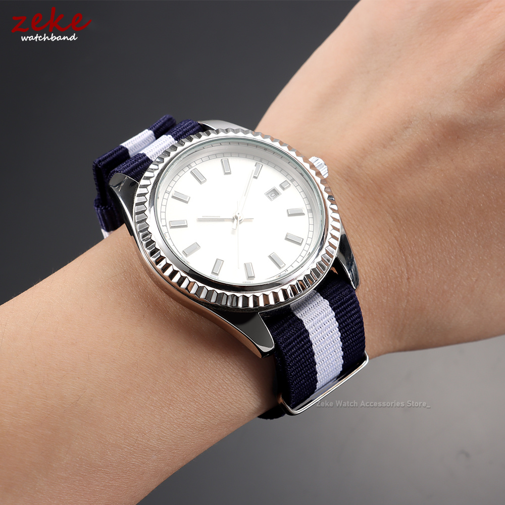 16mm 18mm 20mm Nylon Ribbed Wa - Suede Strap Watch review and price