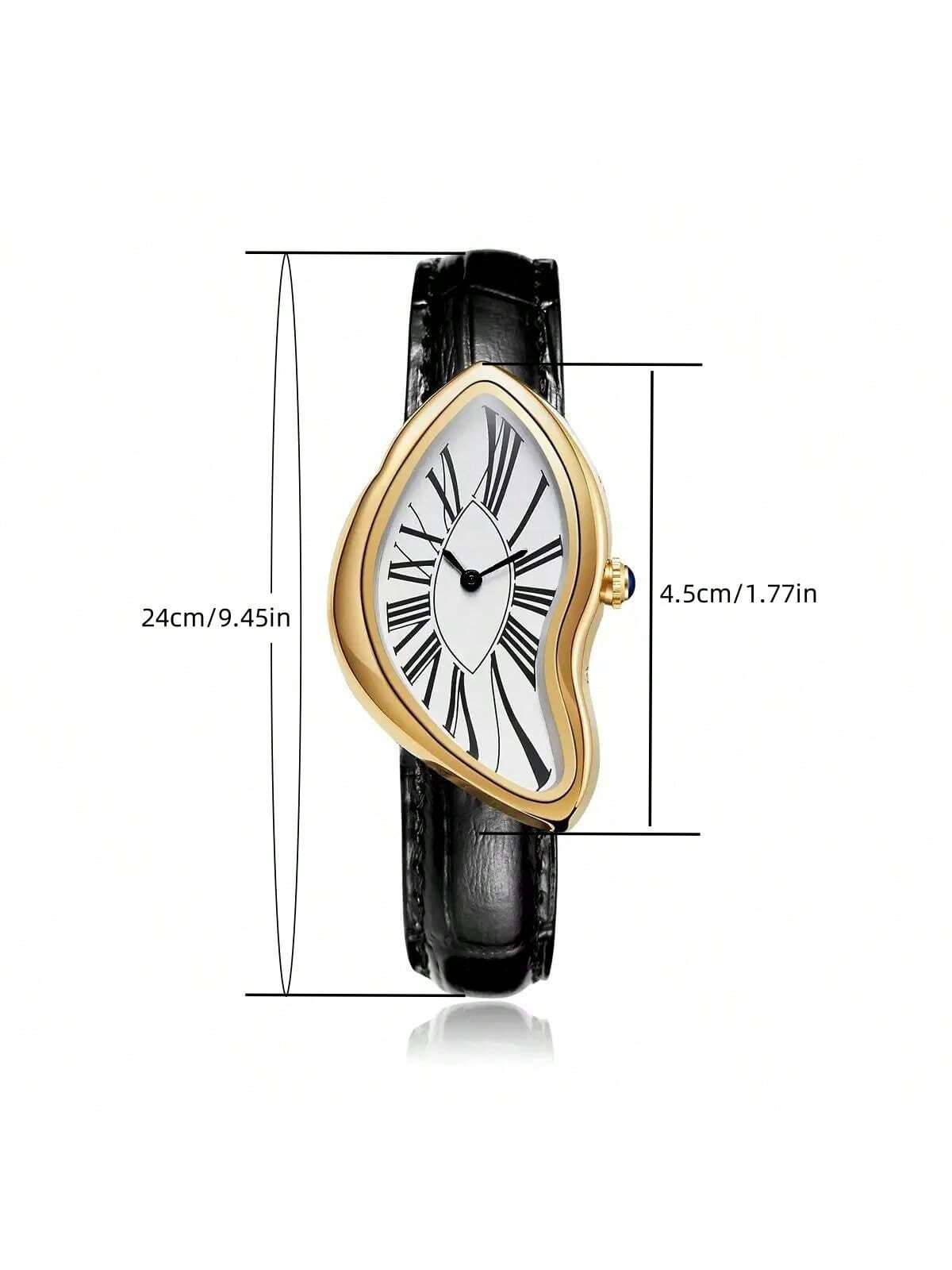 Creative Melt Luxury Watch for - Leather Watch Band Men review and price