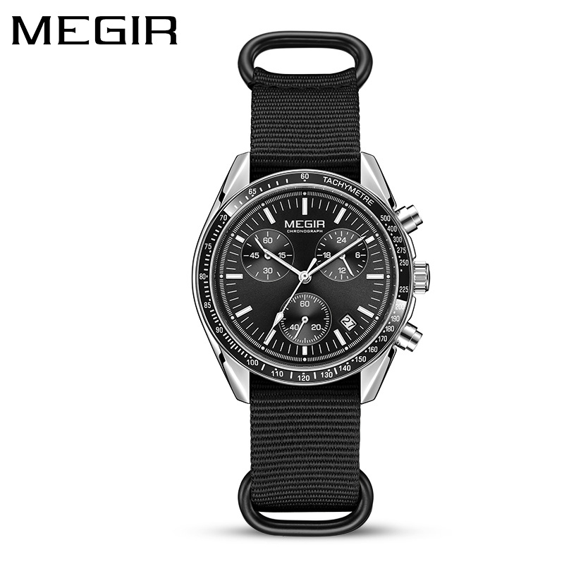 MEGIR 2247 Men's Luxury Quartz - Canvas Strap Watch review and price