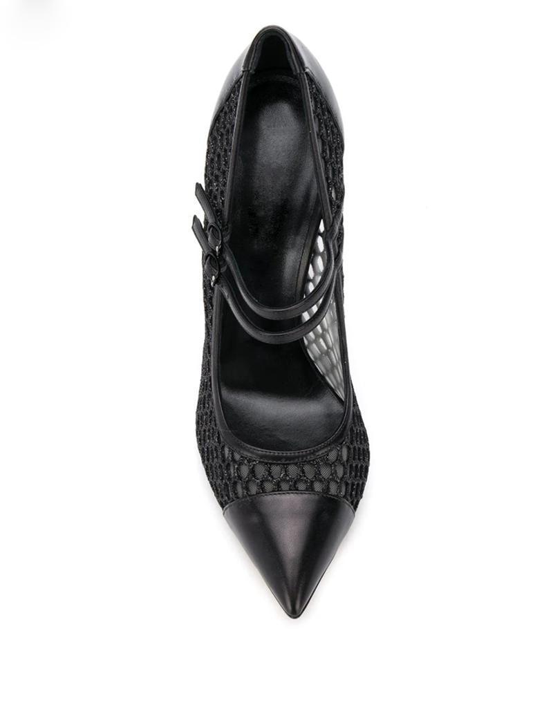 Sexy Mesh Patchwork Pointed To - Mesh Strap Metal review and price