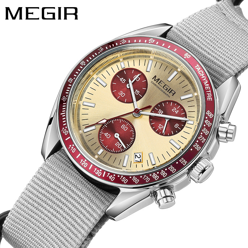 MEGIR 2247 New Luxury Men's Wa - Canvas Strap Watch review and price