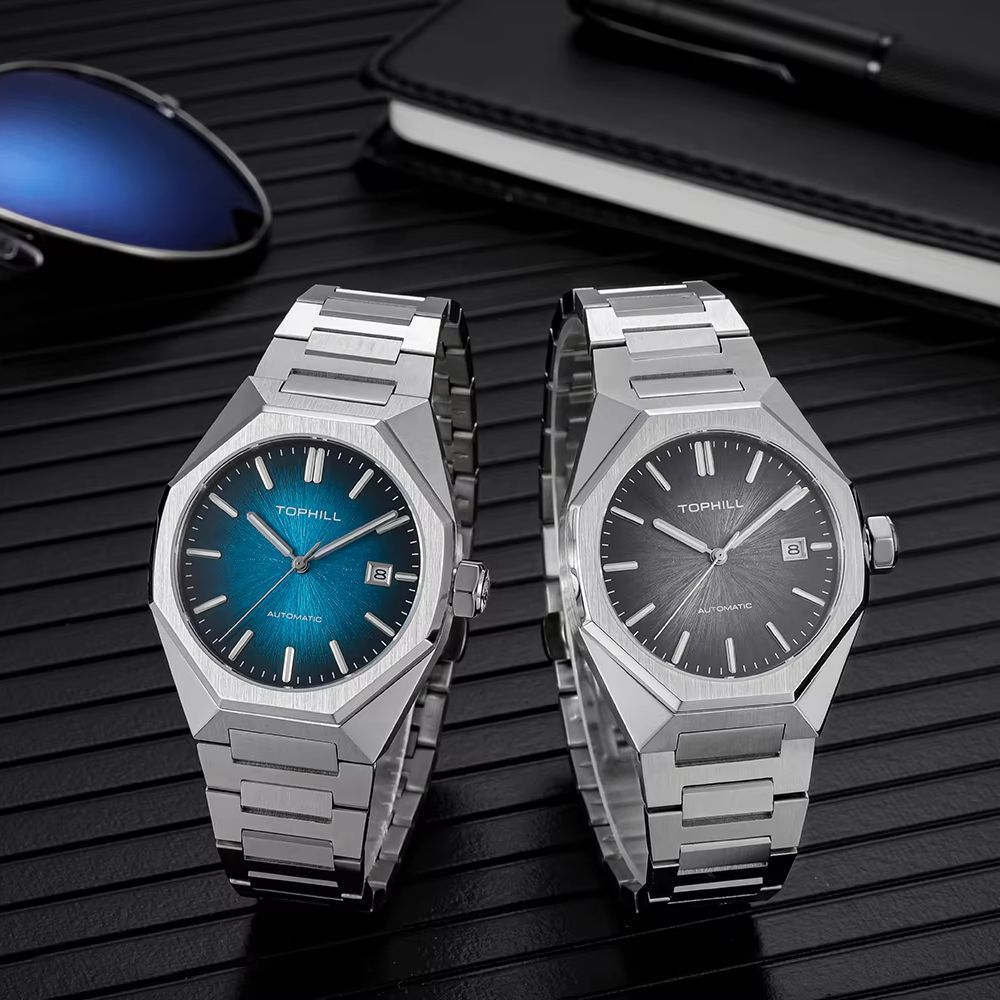 TOPHILL 39mm Miyota 8215 Mecha - Butterfly Clasp Deployant review and price