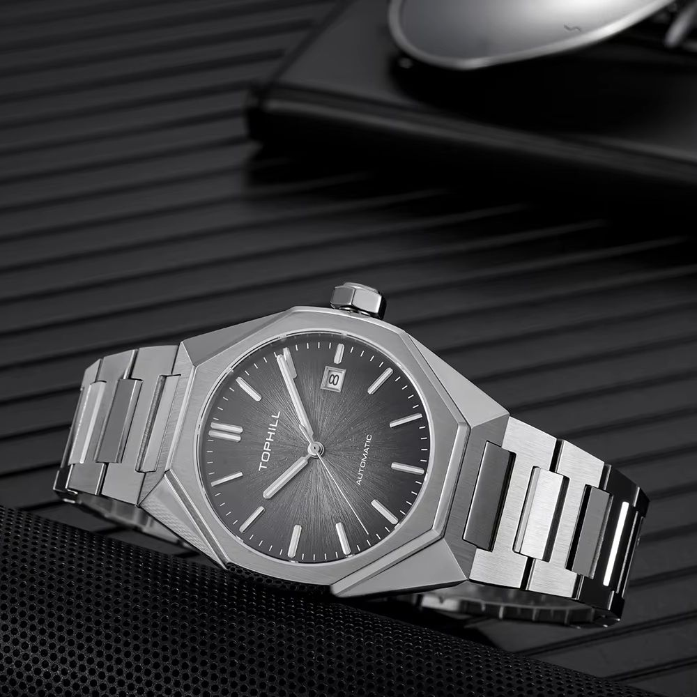 TOPHILL 39mm Miyota 8215 Mecha - Butterfly Clasp Deployant review and price