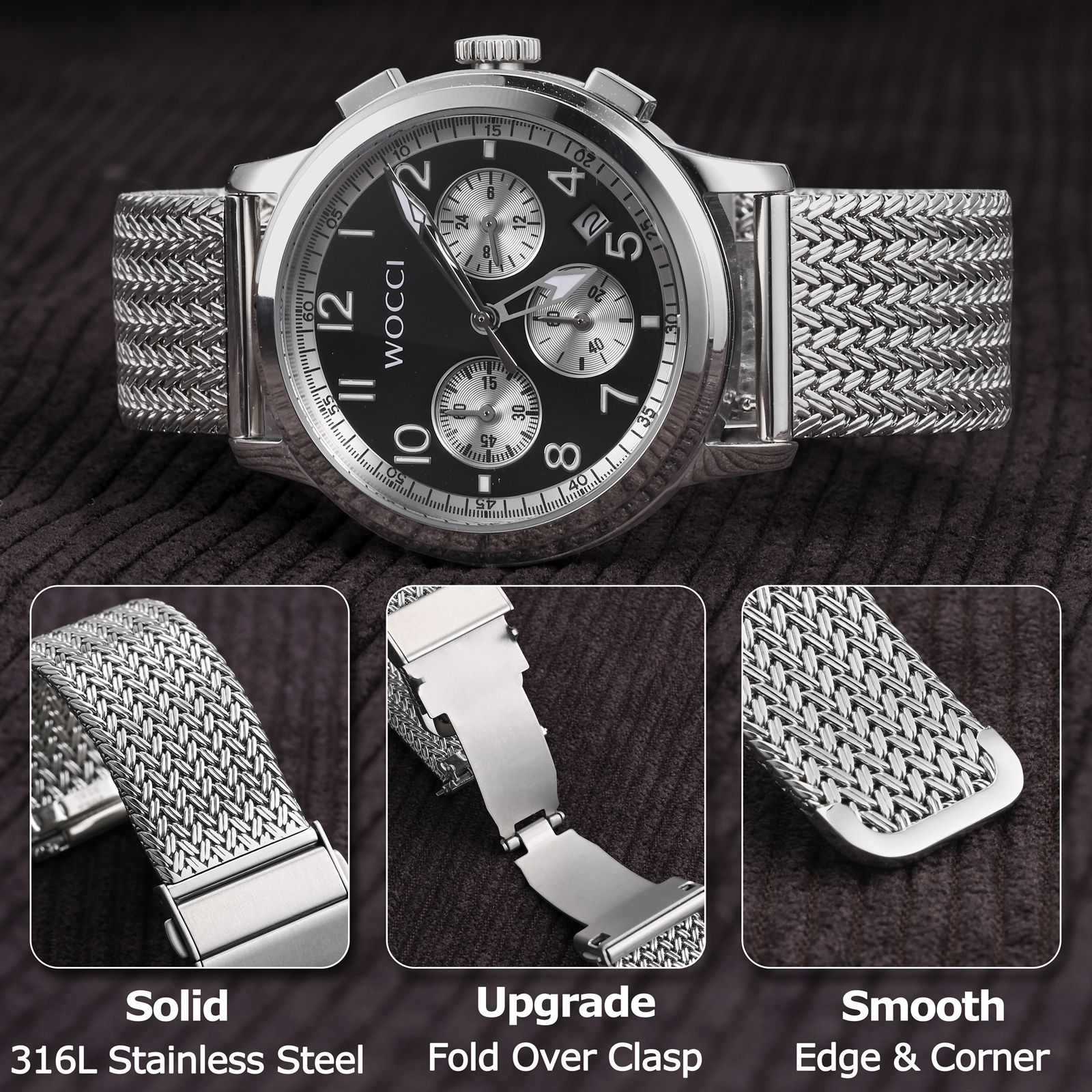 WOCCI Elite Metal Watch Band,  - Nato Strap Nylon review and price