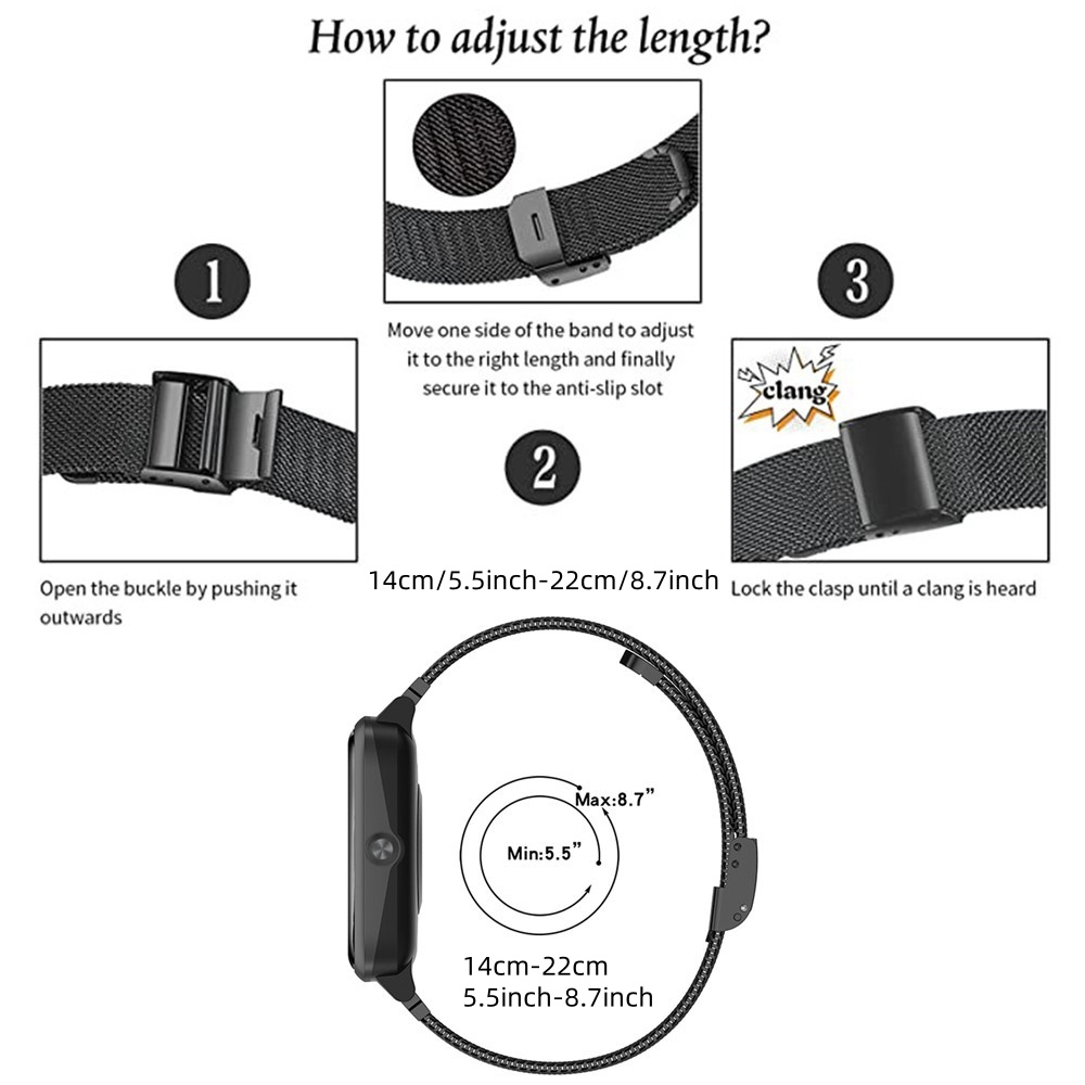 Metal Bands for Fitbit Versa 4 - Mesh Strap Metal review and price