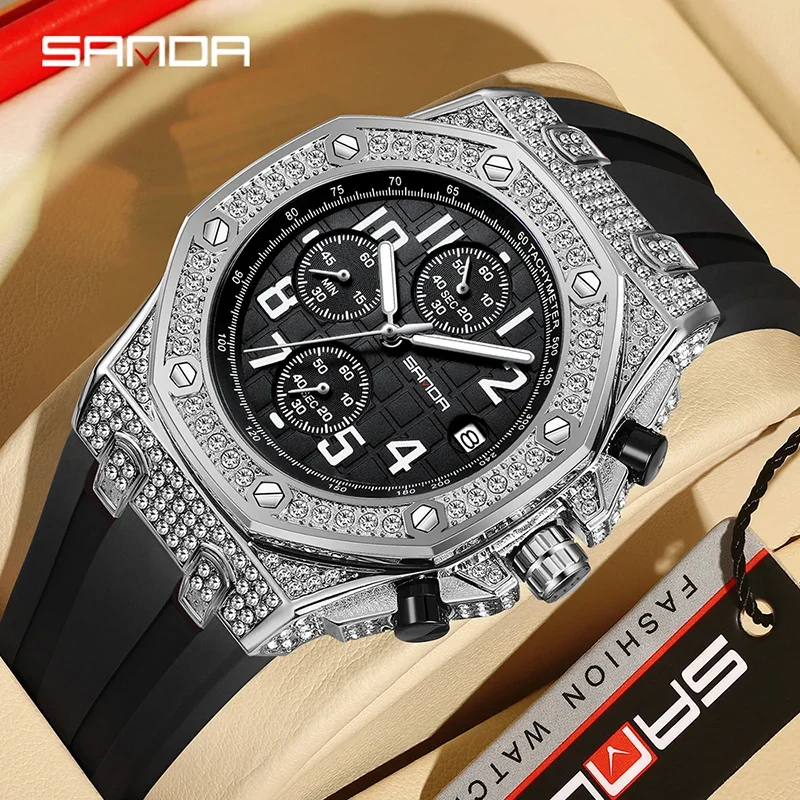 SANDA 7026 Men's Quartz Watch  - Tropic Strap Vintage review and price