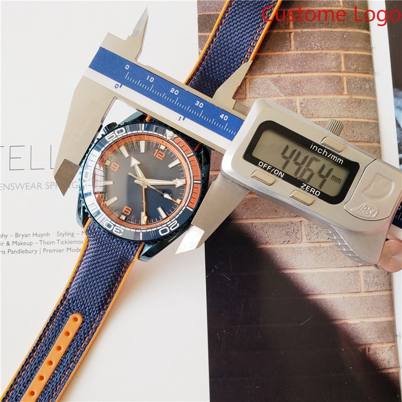 Men GMT Diving Watch Blue Oran - Rubber Strap Diver review and price