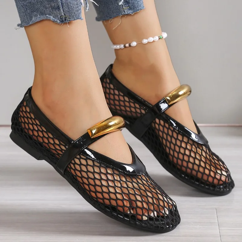 Women's Breathable Summer Roun - Mesh Strap Metal review and price