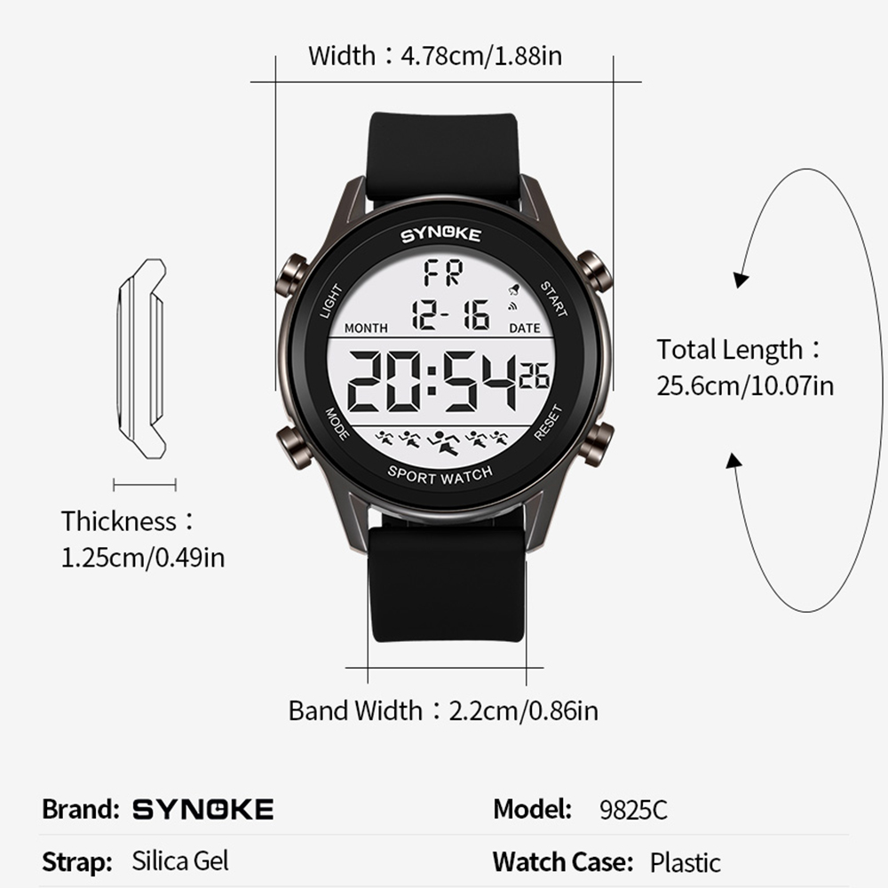 Digital Watches For Men Waterp - Rubber Strap Diver review and price