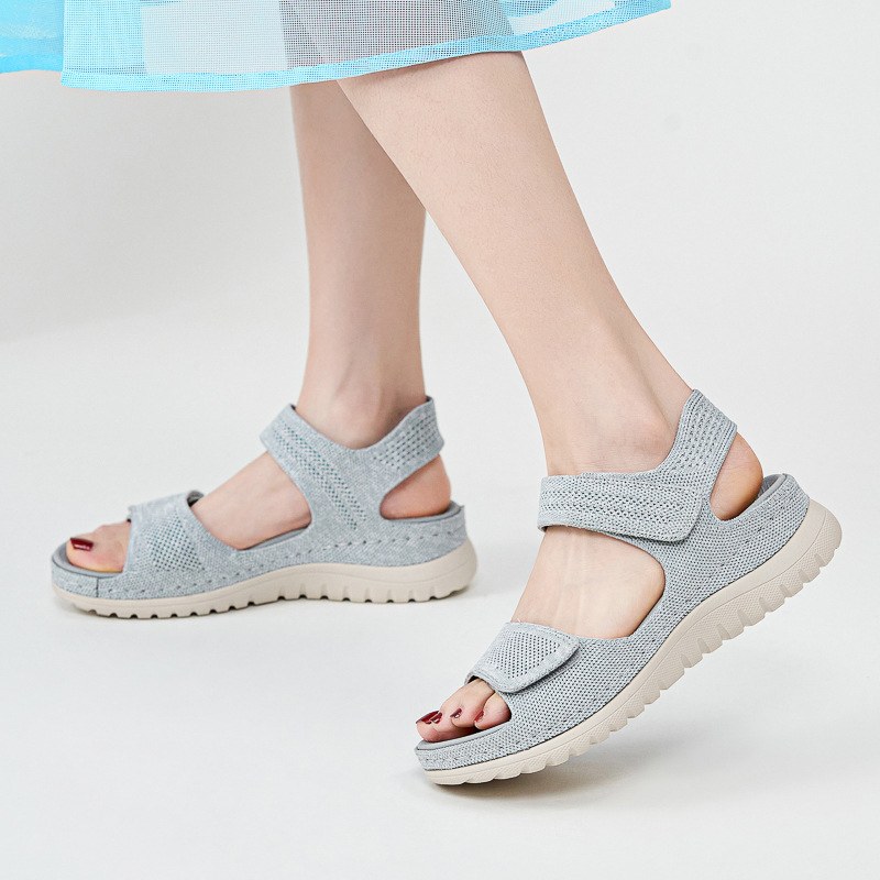 Ladies Knit Mesh Platform Spor - Sport Loop Velcro review and price
