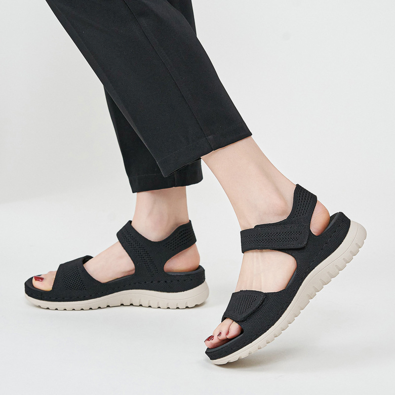Ladies Knit Mesh Platform Spor - Sport Loop Velcro review and price