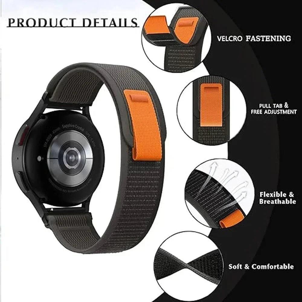 20/22mm Trail Loop Watchband F - Sport Loop Velcro review and price